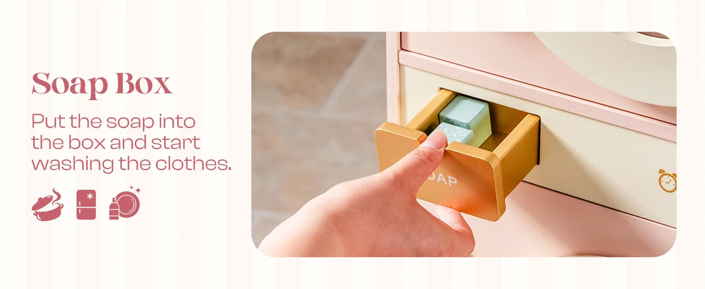 Kids Wooden Corner Kitchen Playset