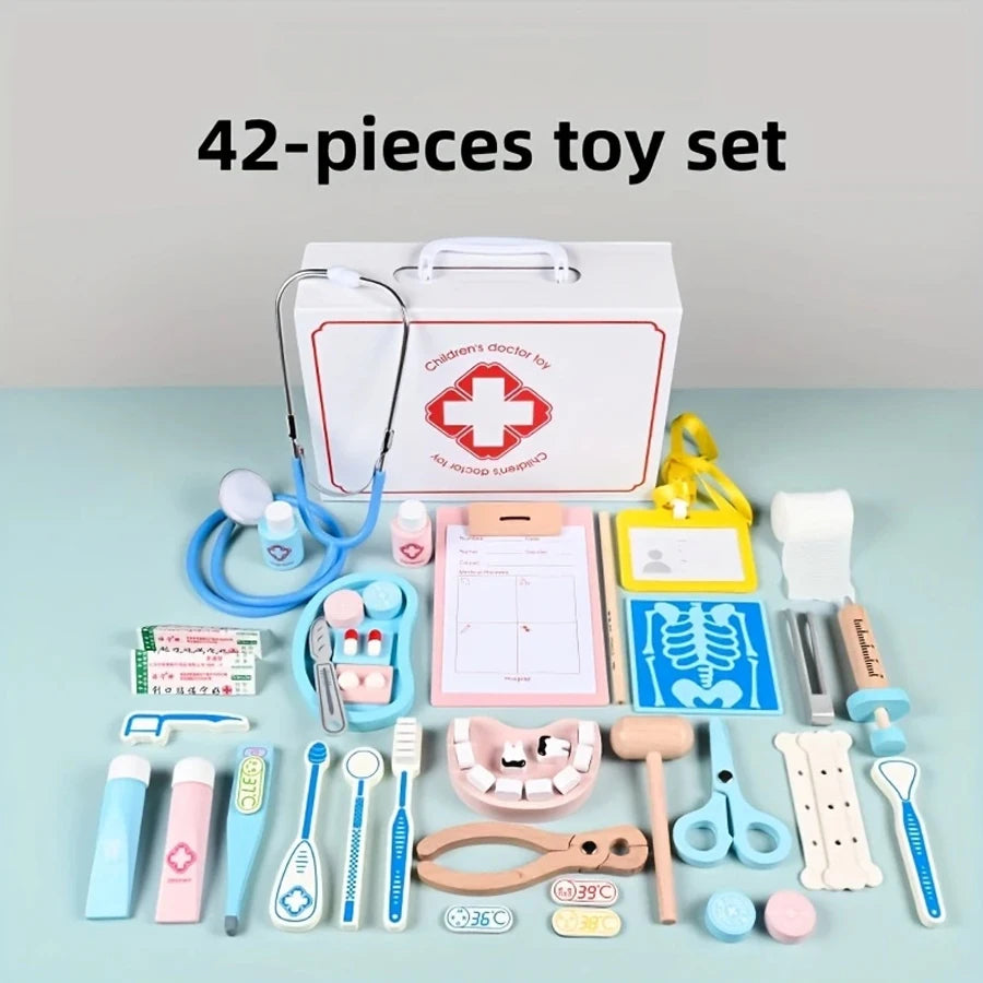 Children's Wooden Doctor's Kit