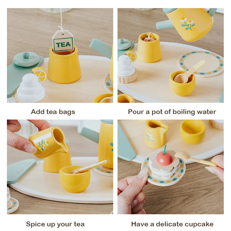 Children’s Wooden Royal Afternoon Tea Playset