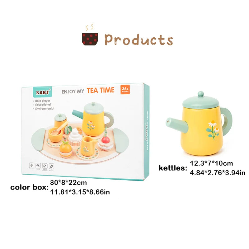 Children’s Wooden Royal Afternoon Tea Playset