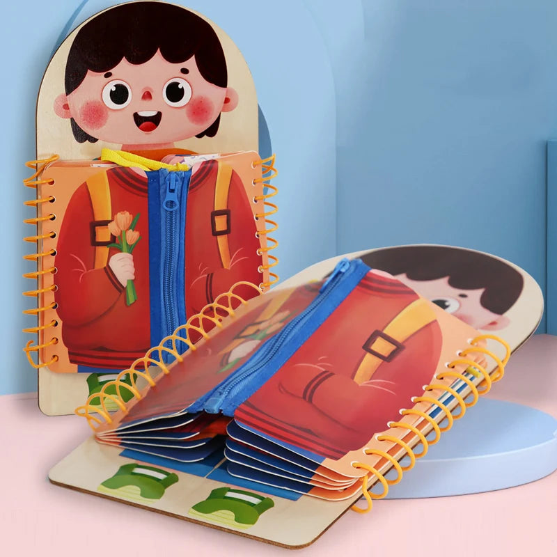 Wooden Busy Board Multi-layer For Children..