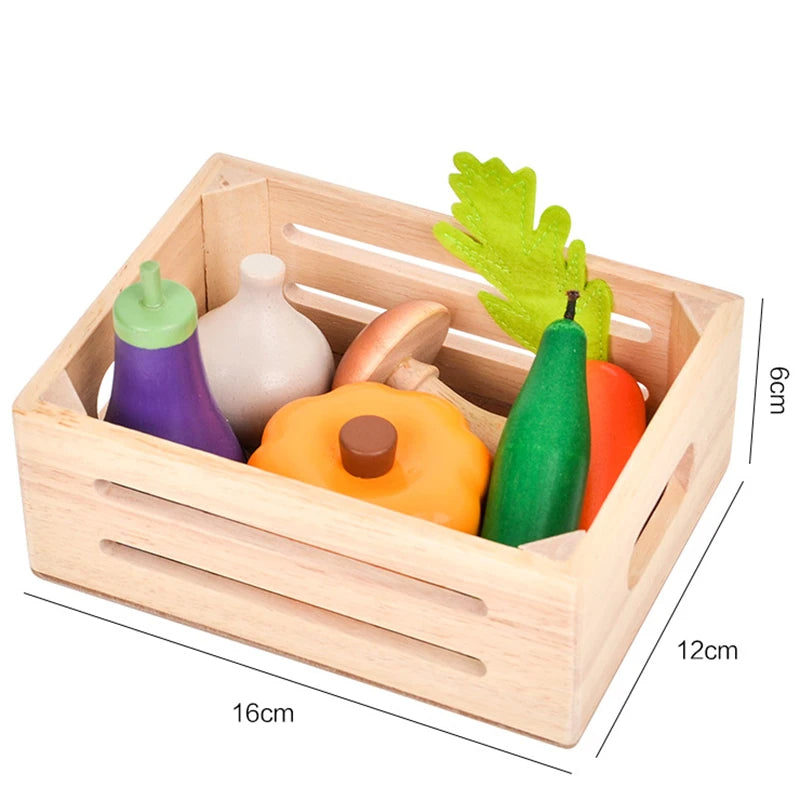 Children Wooden Kitchen Dessert Making Toys