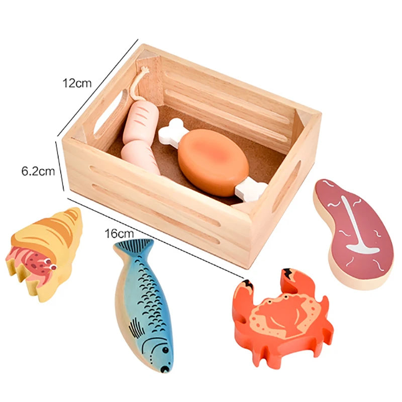 Children Wooden Kitchen Dessert Making Toys