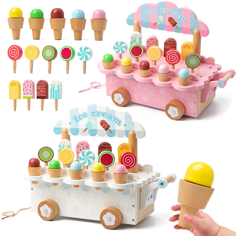 Wooden Ice Cream Girl Toy