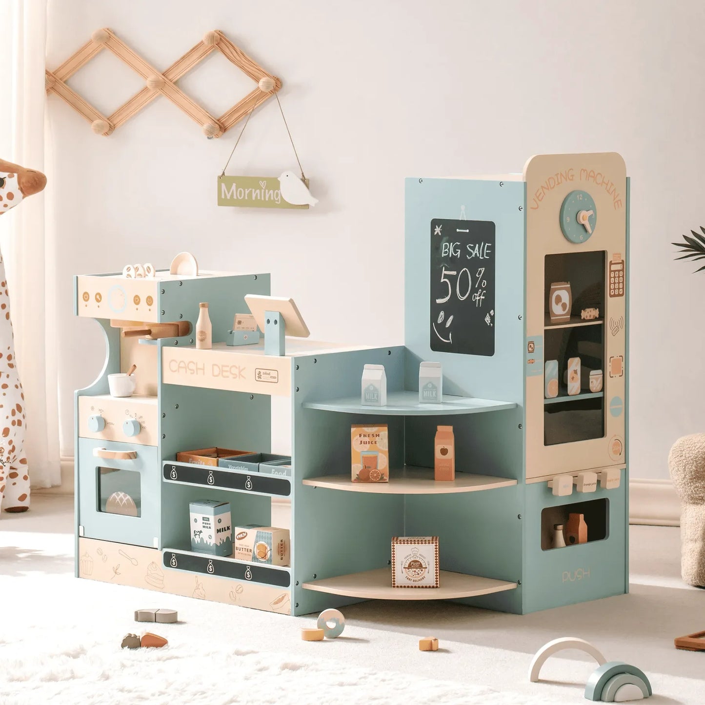 Wooden Kids Grocery Store