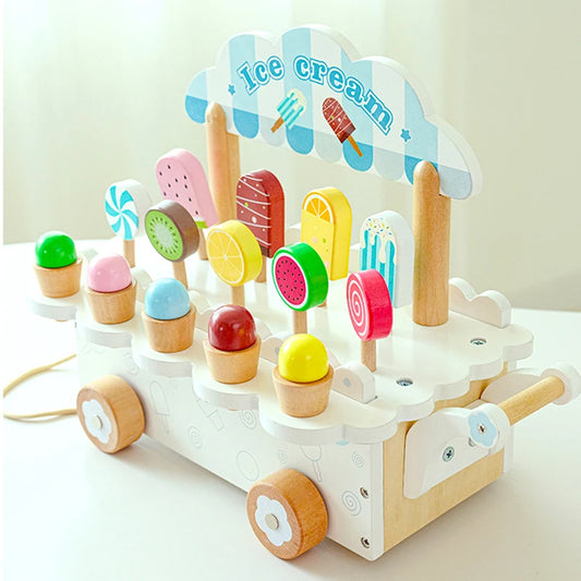 Wooden Ice Cream Girl Toy