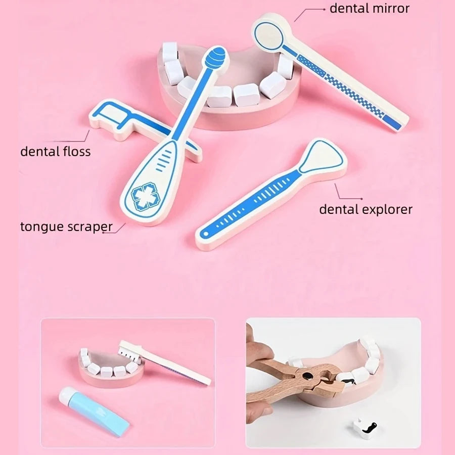 Children's Wooden Doctor's Kit