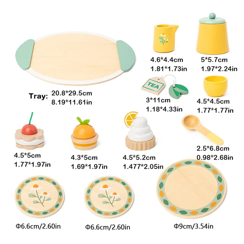 Children’s Wooden Royal Afternoon Tea Playset