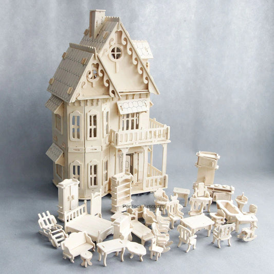 Wooden dollhouse miniature Furniture toy for dolls