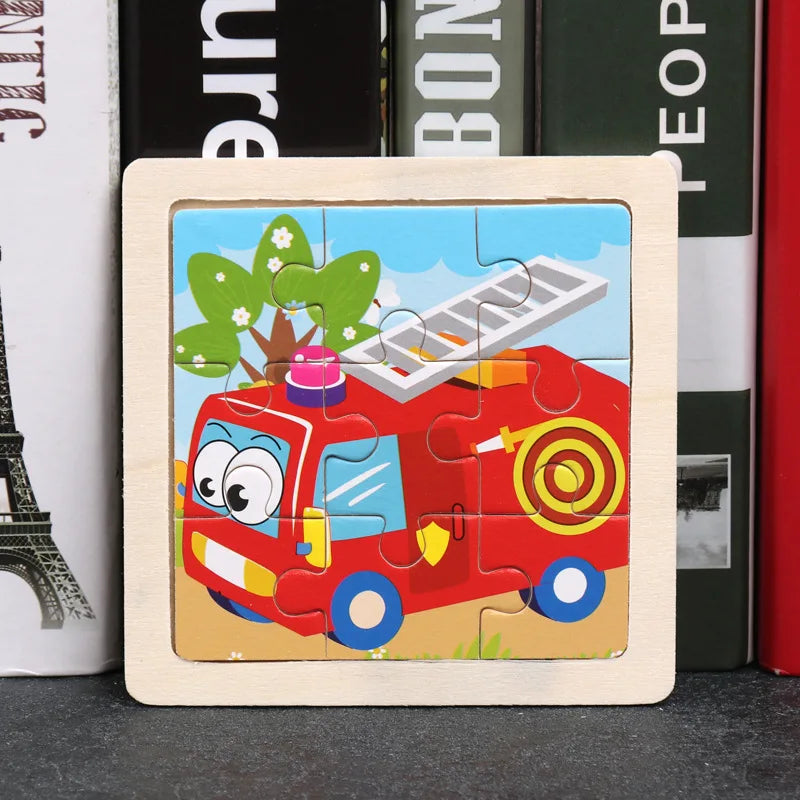 Wooden 3D Puzzle Jigsaw for Children Baby.