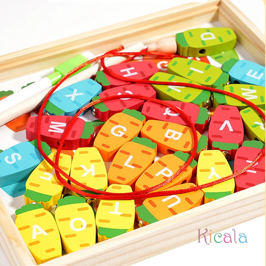 Wooden Fishing Game for Kids Toys Multifunctional.