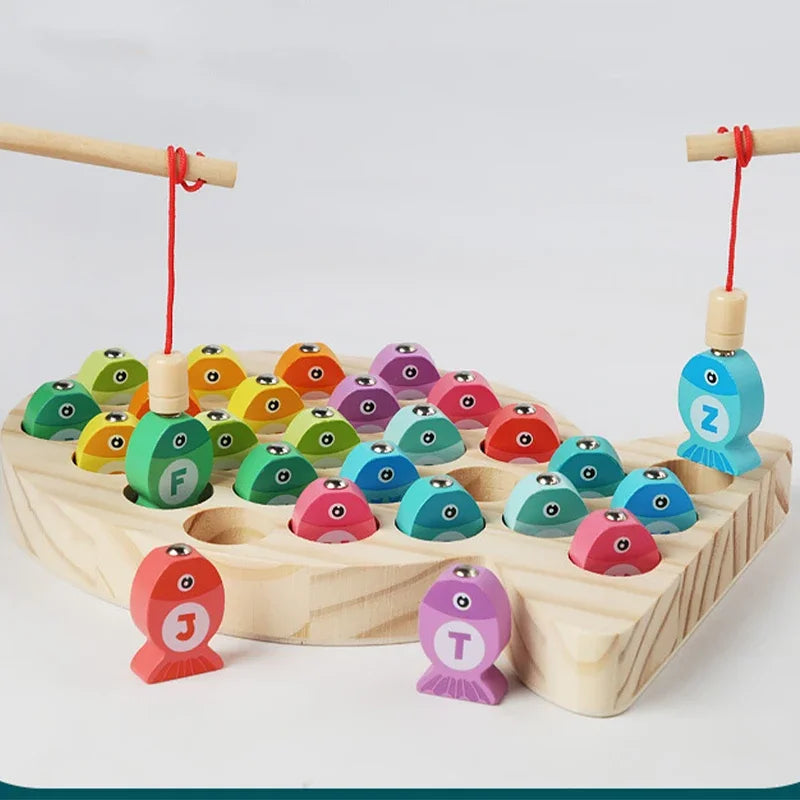 Wooden Children Fishing Toys Baby