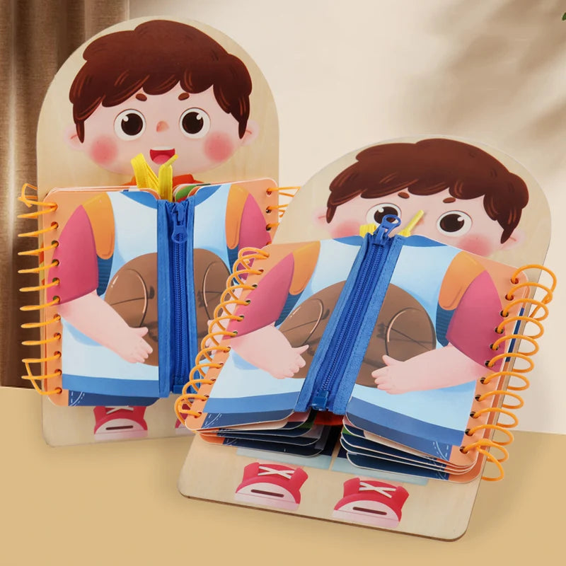 Wooden Busy Board Multi-layer For Children..