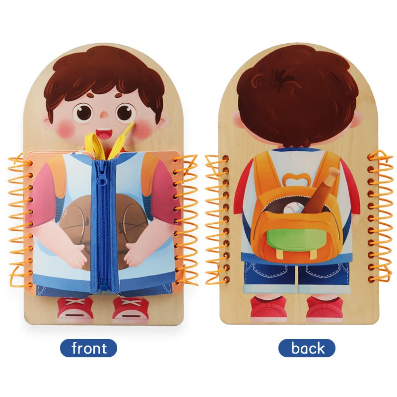 Wooden Busy Board Multi-layer For Children..