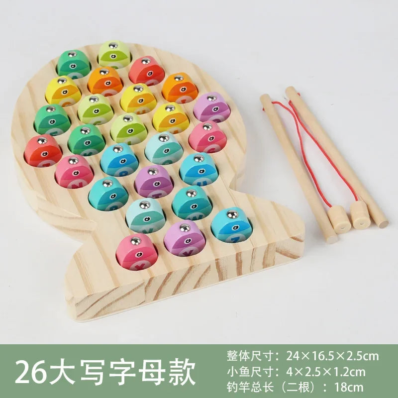 Wooden Children Fishing Toys Baby