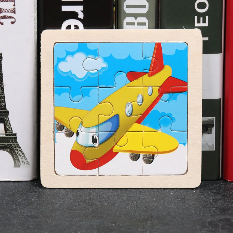 Wooden 3D Puzzle Jigsaw for Children Baby.