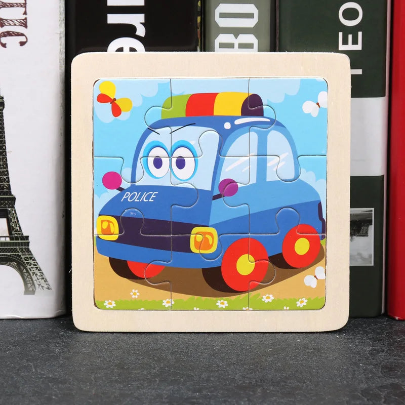Wooden 3D Puzzle Jigsaw for Children Baby.
