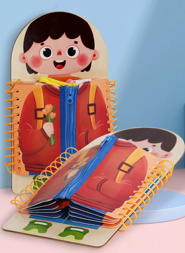Wooden Busy Board Multi-layer For Children..