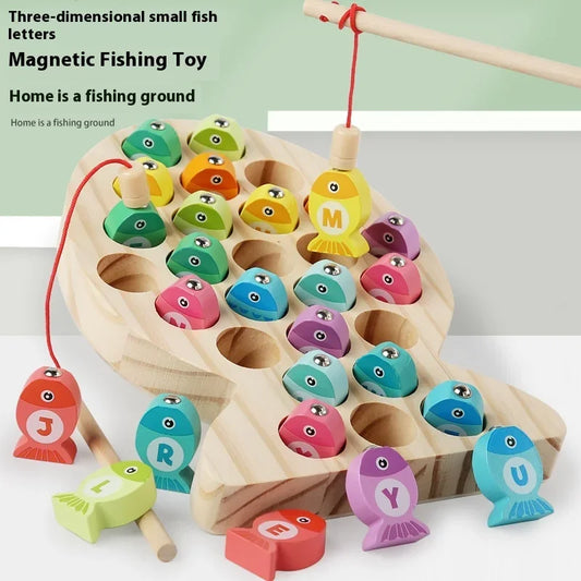 Wooden Children Fishing Toys Baby
