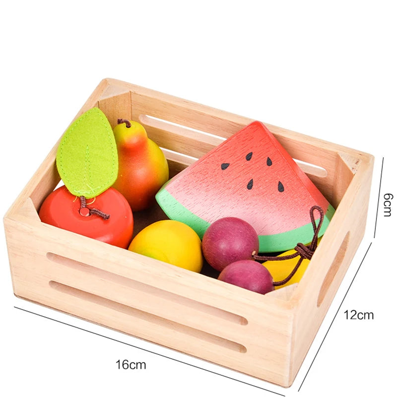 Children Wooden Kitchen Dessert Making Toys